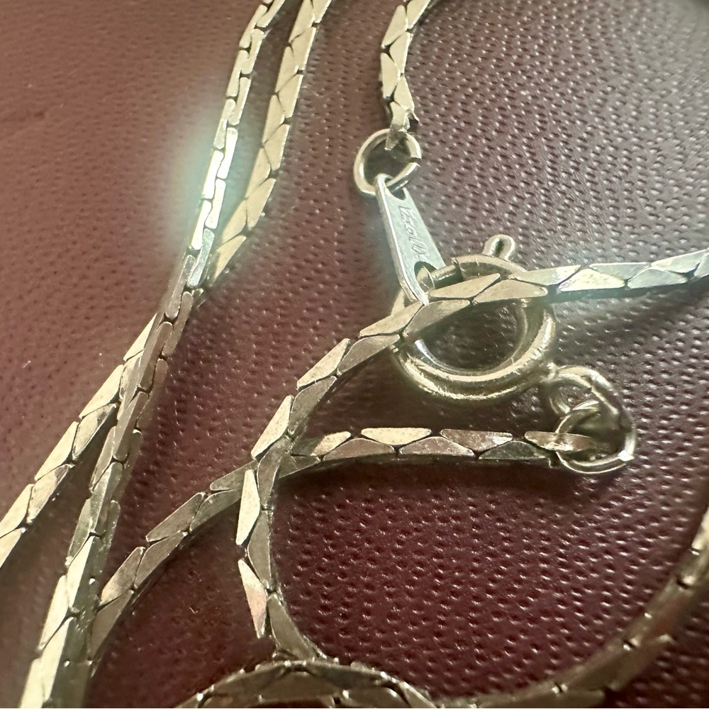 1.25” Bubble Heart Silver-Tone Pendant & Long 22” Chain Necklace - Picture 7 of 12
